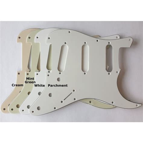 strat cream pickguard|IKN 8 Hole Strat Pickguard 3Ply Cream Electric Guitar Pickguard .